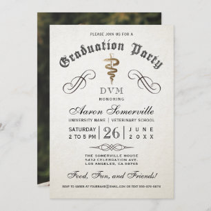 Veterinary School Graduation Invitations
