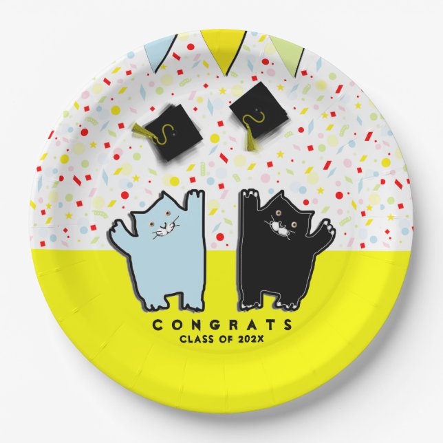Veterinary School Graduation Party Paper Plate (Front)