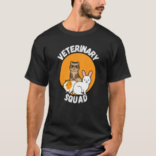 Veterinary Squad Vet Veterinarian Tech Assistant V T-Shirt