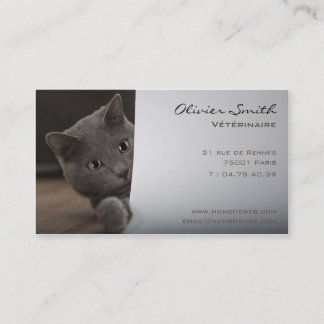 Veterinary surgeon, calling card cat