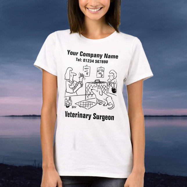 Veterinary Surgeon Cartoon to Personalize T-Shirt (Creator Uploaded)