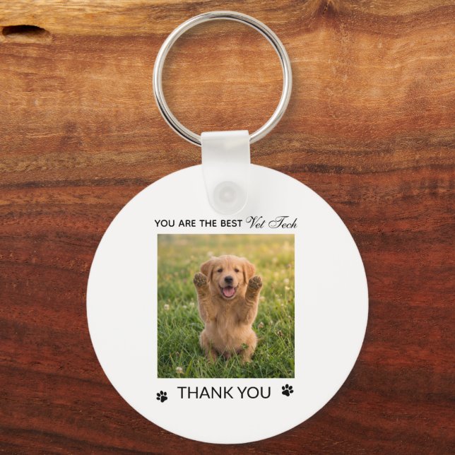 Veterinary Technician Appreciation Flat Key Ring (Front)