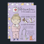 Veterinary Themed Kids Party Invitation<br><div class="desc">Does your little animal lover have a birthday coming up soon? Why not have a kids veterinarian party? A lot of kids love animals! Not all, of course, but a fair number of them. I remember being 10 years old and being asked what I wanted to be when I grew...</div>