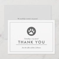 Veterinary Themed | Minimalist Flat Thank You