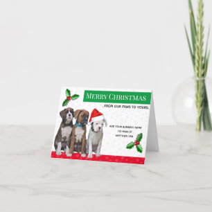 Veterinary Xmas Cards, Dog Thank You Card