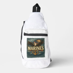 VetGearHQ.com Marine Corps Veteran Logo Emblem Sling Bag