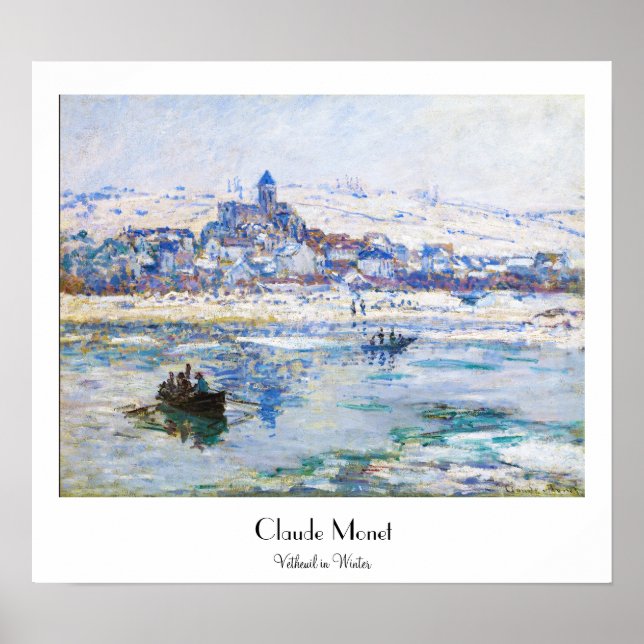 Vetheuil in Winter Claude Monet Poster (Front)