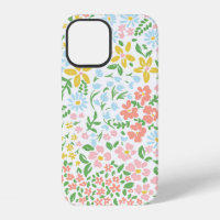 Vetor seamless floral colorful pattern on a white