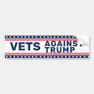 Vets Against Trump Politics Bumper Sticker