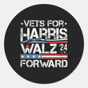 Vets For Kamala Harris Tim Wheimer Veterans For Ha Classic Round Sticker