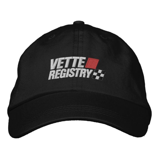 Vette Registry Logo Embroidered Dark Hat (Front)