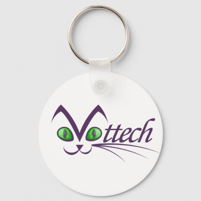 Vettech Keychain with kitty eyes (Front)