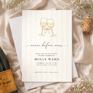 Veuve Before Vows Bridal Shower Invitation