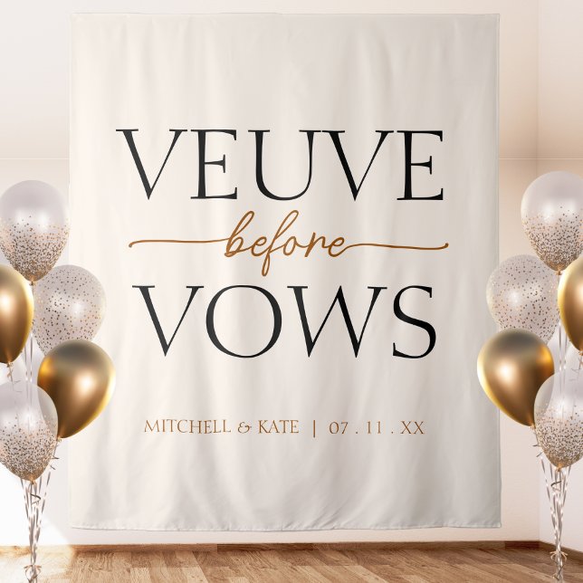 Veuve Before Vows Tan Brown Bridal Shower Tapestry (Veuve Before Vows Tan Brown Bridal Shower Tapestry
)