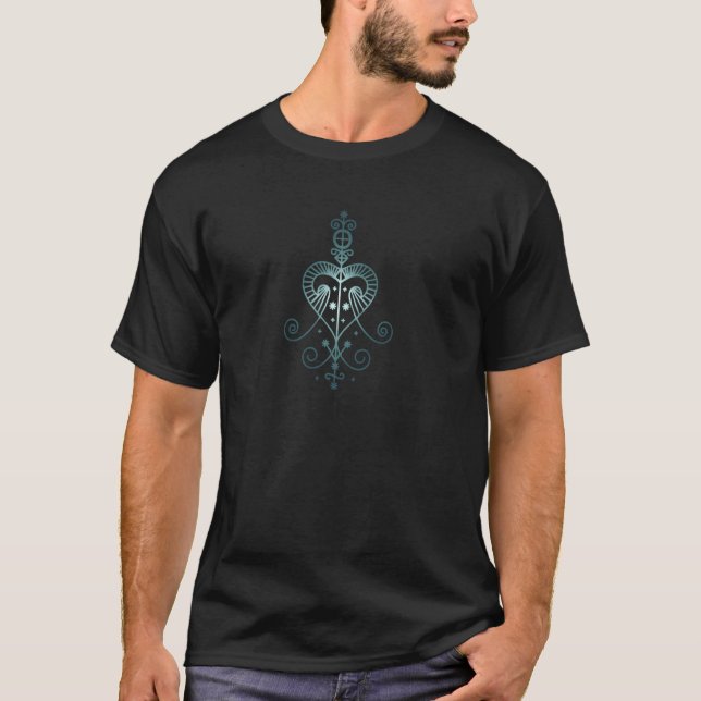 Veve Erzulie Voodoo Goddess Of Love Sorcery Magic  T-Shirt (Front)