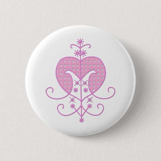 Veve for Erzulie Freda 6 Cm Round Badge (Front)