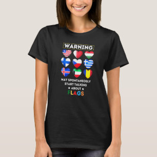 Vexillologist Love Flag Collector Vexillology Prem T-Shirt