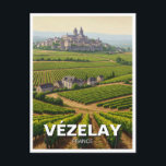 Vezelay Vézelay Burgundy France Travel Postcard<br><div class="desc">Vézelay is a picturesque hilltop town located in the Burgundy region of central France, renowned for its rich history and stunning Romanesque architecture. The town is most famous for the Basilica of Sainte-Marie-Madeleine, a UNESCO World Heritage site that has attracted pilgrims since the 11th century. This grand basilica is said...</div>