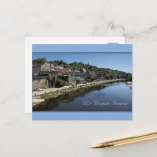 Vezere River Le Bugue, Dordogne, France Holiday Postcard