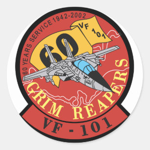 VF-101 Grim Reapers Classic Round Sticker