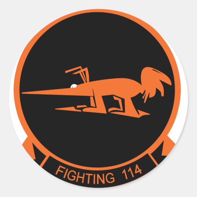 VF-114 Aardvarks Classic Round Sticker (Front)