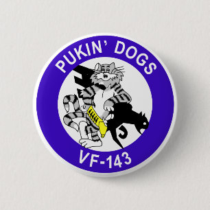 VF-143 Pukin' Dogs 6 Cm Round Badge