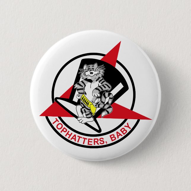VF-14 Tophatters 6 Cm Round Badge (Front)