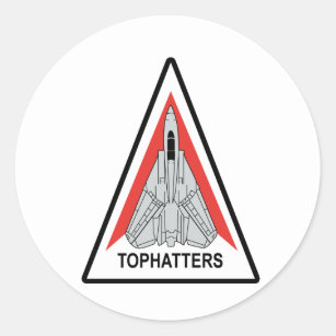 VF-14 Tophatters Classic Round Sticker