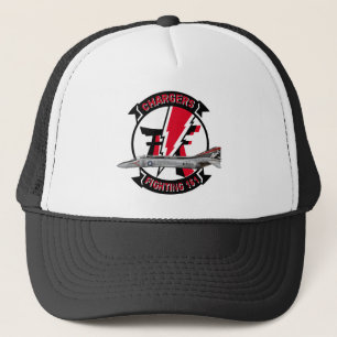 VF-161 Chargers Squadron & F-4 Phantom Trucker Hat