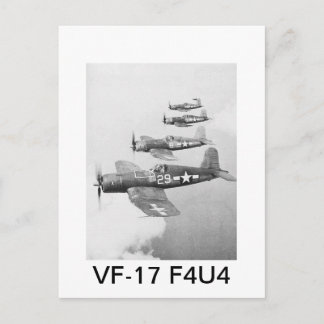 VF-17 F4U4 CORSAIRS POSTCARD