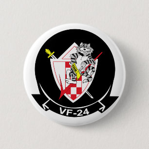 VF-24 Fighting Renegades 6 Cm Round Badge