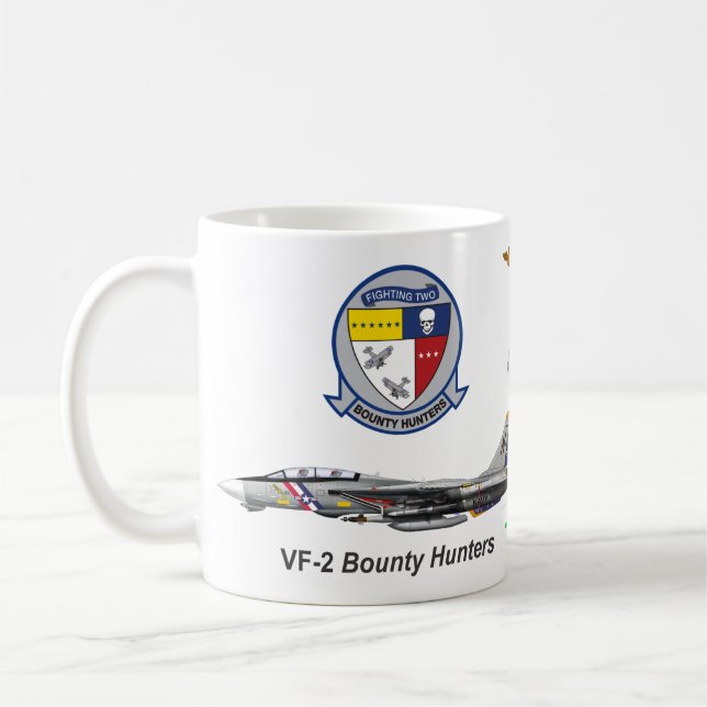VF-2 Bounty F-14 Tomcat Coffee Mug (Left)