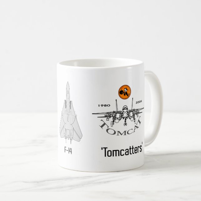 VF-31 'Tomcatters'  - NAS Oceana - F-14 Tomcat Coffee Mug (Front Right)