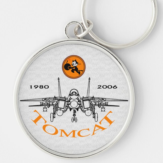 VF-31 Tomcatters - NAS Oceana - F-14 Tomcat Key Ring (Front)