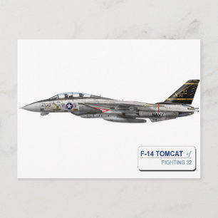 VF-32 Swordsmen Ｆ-14 トムキャット VF-32 スォーズメン Postcard
