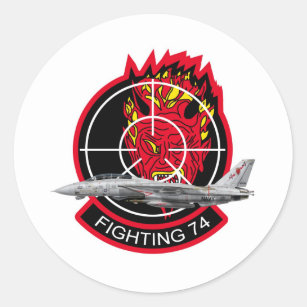 VF-74 Be-Devilers Classic Round Sticker