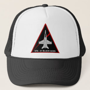 VFA - 41 Fighter Squadron Black Aces 3 Trucker Hat