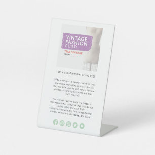 VFG Proud Member Tabletop Sign
