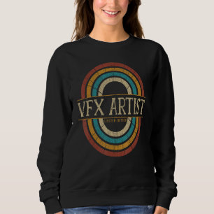 Vfx Artist Vintage Retro Sweatshirt