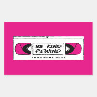 VHS Be Kind Rewind Novelty Sticker