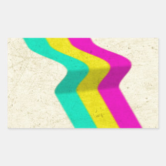 VHS RECTANGULAR STICKER