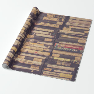 VHS TAPE LOT WRAPPING PAPER