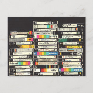 VHS Tapes Postcard