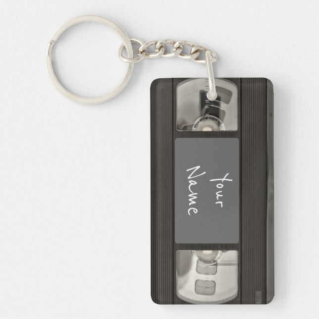VHS video cassette Key Ring (Front)