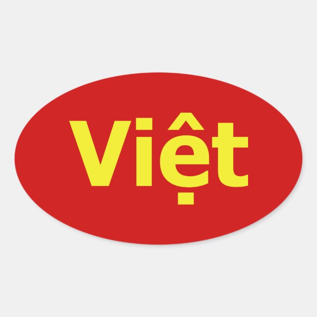 Việt Oval Sticker (Front)