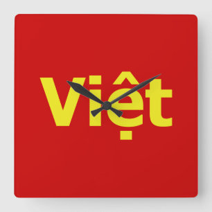 Việt Square Wall Clock