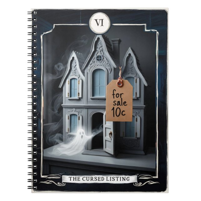VI The Cursed Listing – Buyer Beware, Tarot Notebook (Front)