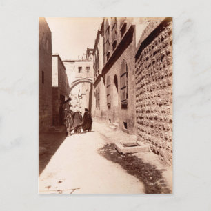 Via Dolorosa Street in Jerusalem Postcard