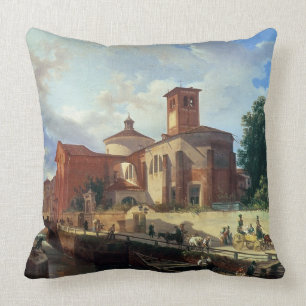 Via Fatabene Fratelli, Milan, 1830 Cushion