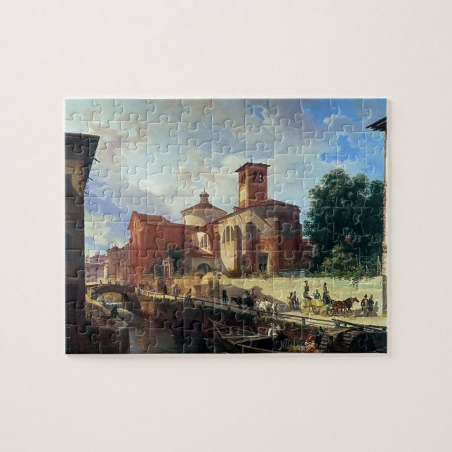 Via Fatabene Fratelli, Milan, 1830 Jigsaw Puzzle (Horizontal)